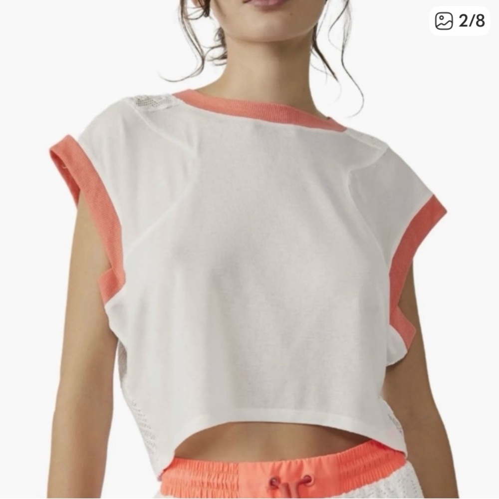 Free People Movement Good Sport Tee in White NWT SZ xs